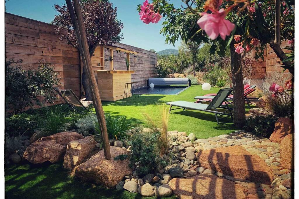 Villa 5mn des plages avec piscine privée chauffée&jacuzzi privatif Porto Vecchio Exterior foto
